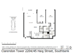 Clarendon Tower 2204_45 Haig St_Southbank (05 MAR 2020) 112sqm